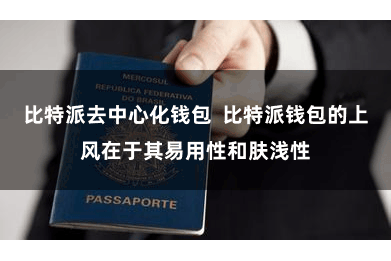 比特派去中心化钱包 比特派钱包的上风在于其易用性和肤浅性