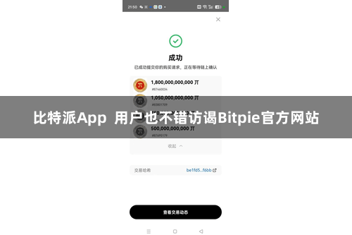 比特派App  用户也不错访谒Bitpie官方网站